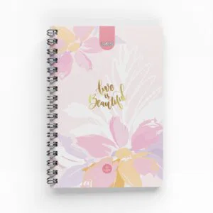 Cuaderno Argollado Flowers para Mujer 5 materias