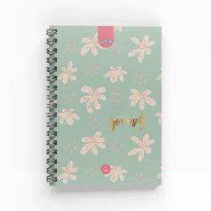 Cuaderno Argollado Flowers para Mujer 5 materias
