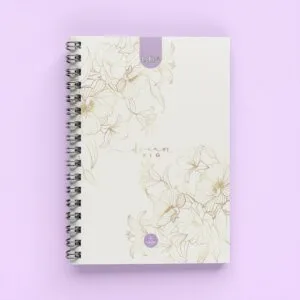 Cuaderno Argollado Flowers para Mujer 5 materias