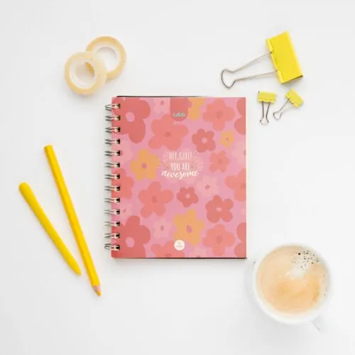 Libreta MiniSpring Flowers para Mujer