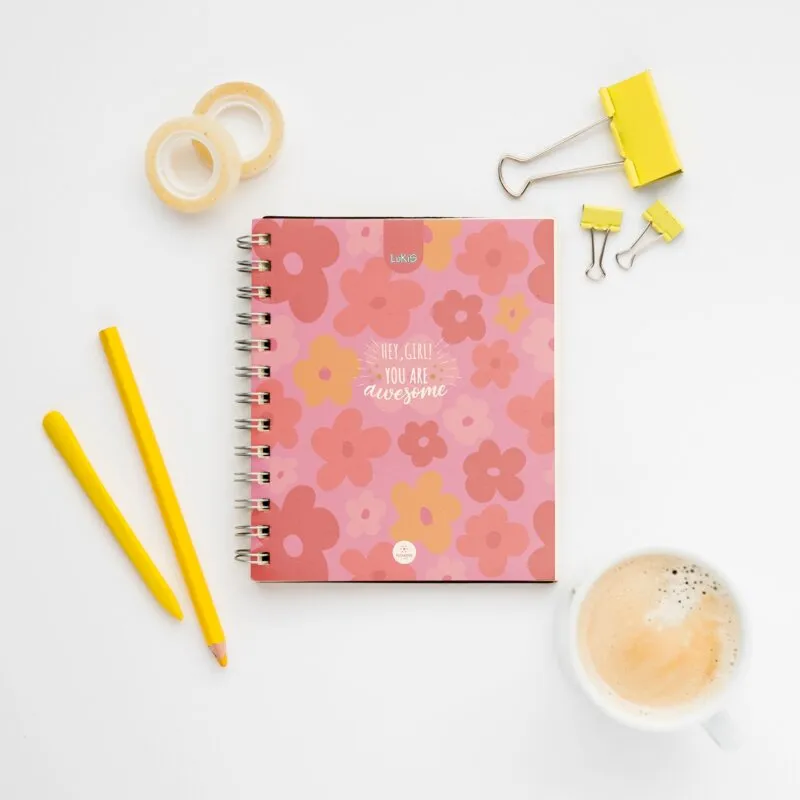 Libreta MiniSpring Flowers para Mujer