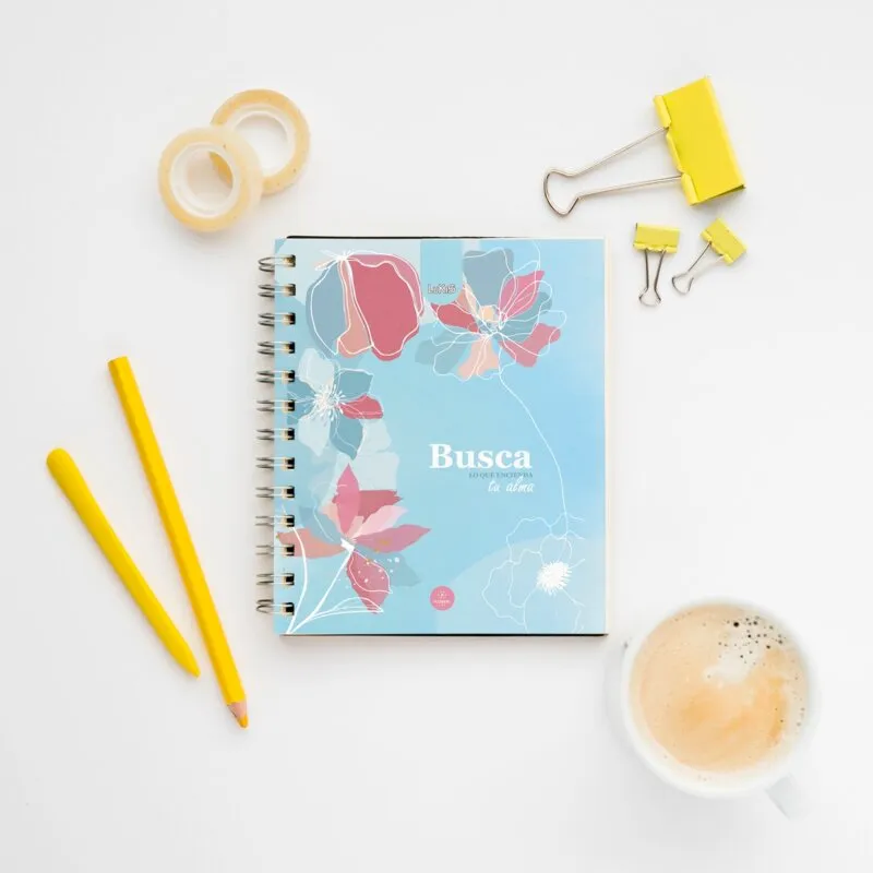 Libreta MiniSpring Flowers para Mujer