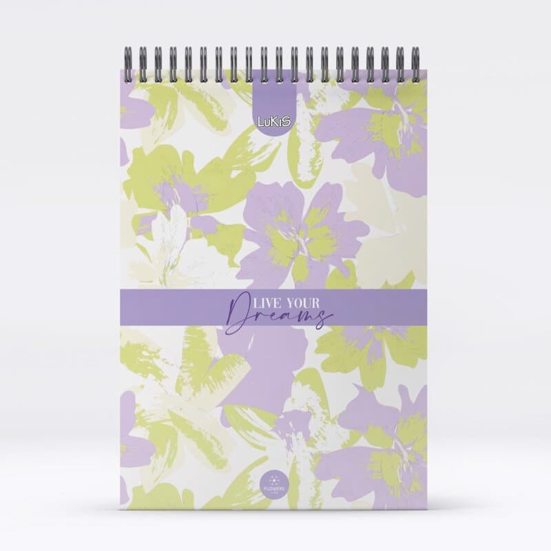 Libreta Vertical Flowers para Mujer Libreta Vertical Flowers para Mujer