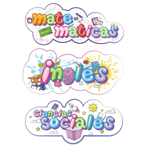Stickers Para Marcar Útiles Escolares