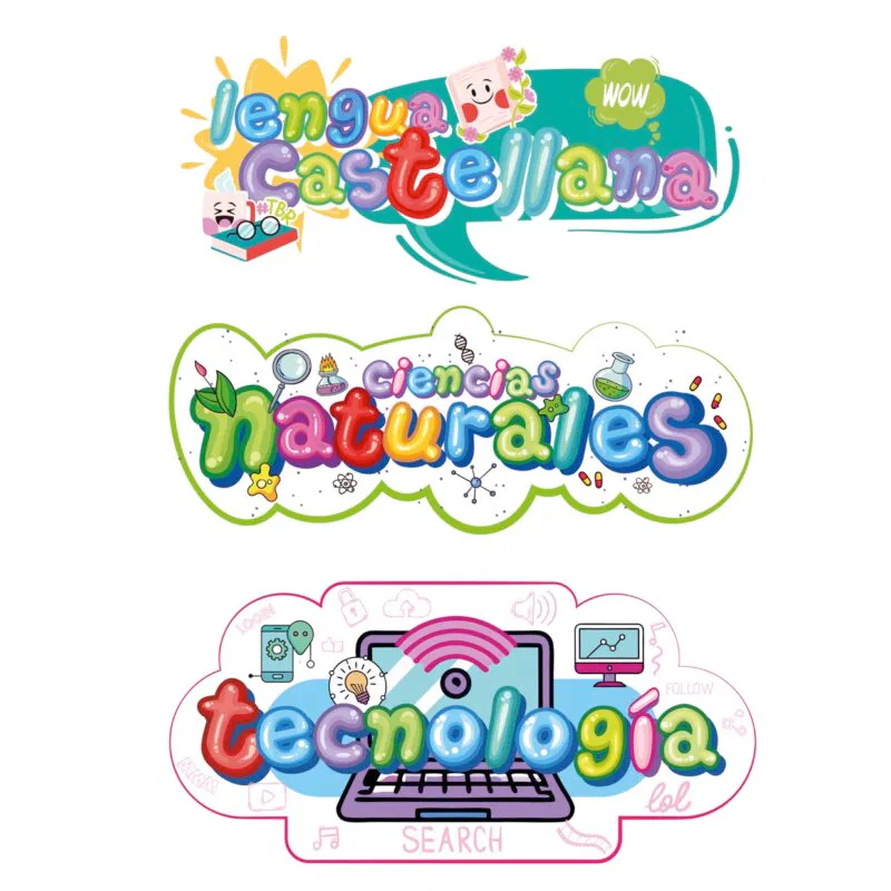 Stickers Para Marcar Útiles Escolares