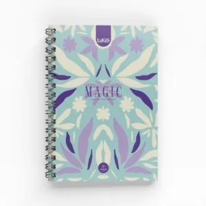 Cuaderno Argollado 1 Materia 80 hojas para mujer Flowers