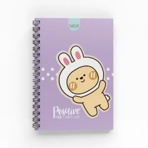 Cuaderno Argollado 1 Materia 80 hojas para mujer Muñecos