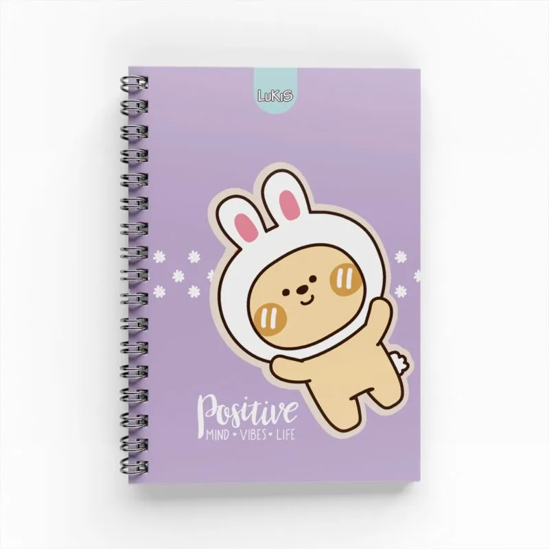 Cuaderno Argollado 1 Materia 80 hojas para mujer Muñecos