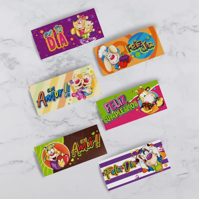 Lluvia de sobres con diseño de Muñecos Lluvia de sobres con diseño de Muñecos