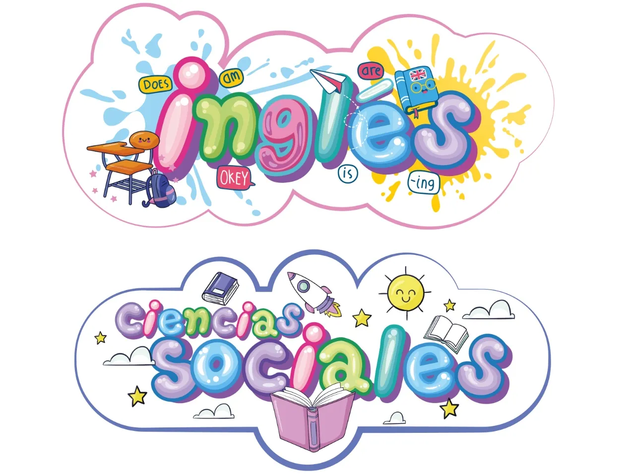 Stickers para Marcar Útiles Escolares