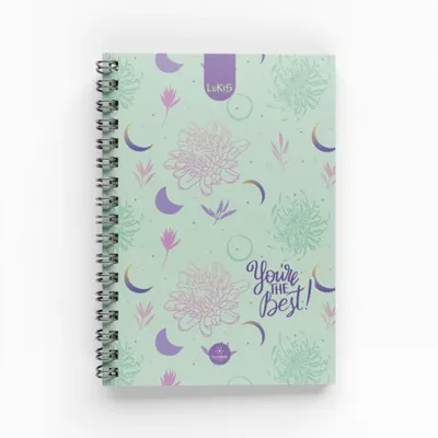 Cuaderno Argollado 1 Materia 80 hojas para mujer Flowers