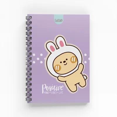 Cuaderno Argollado 1 Materia 80 hojas para mujer Muñecos